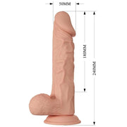 BAILE - SCHÖNE BEGEGNUNG BURAQ FLEXIBLER REALISTISCHER DILDO 24 CM NATÜRLICH BAILE DILDOS