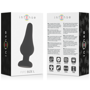 INTENSE - ANALPLUG PIPO L SCHWARZES SILIKON 13 CM - ENGEFREUNDE.COM