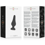 INTENSE - ANALPLUG PIPO S SCHWARZES SILIKON 9,8 CM - ENGEFREUNDE.COM