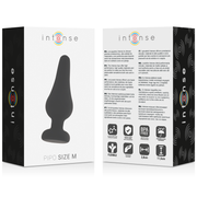 INTENSE - ANALPLUG PIPO M SCHWARZES SILIKON 11 CM INTENSE ANAL TOYS