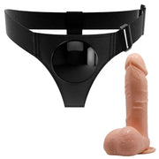 PRETTY LOVE - HARNESS-HOSE UNIVERSAL-HARNESS MIT DILDO TOM 20 CM NATUR - ENGEFREUNDE.COM