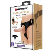 PRETTY LOVE - HARNESS-HOSE UNIVERSAL-HARNESS MIT DILDO KEVIN 19 CM NATURAL PRETTY LOVE