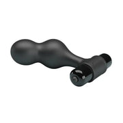 MR PLAY - SCHWARZER SILIKON-VIBRATOR-ANALSTECKER - ENGEFREUNDE.COM