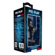 MR PLAY - SCHWARZER SILIKON-VIBRATOR-ANALSTECKER - ENGEFREUNDE.COM