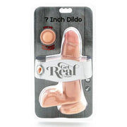 GET REAL - DUAL DENSITY DILDO 12 CM BALLS SKIN - ENGEFREUNDE.COM