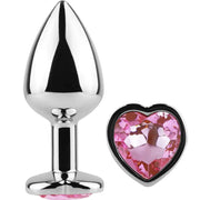 SECRETPLAY - BUTT PLUG AUS METALL FUCHSIA HERZ KLEINE GRÖSSE 7 CM - ENGEFREUNDE.COM