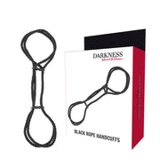 DARKNESS - HANDSCHELLEN ODER KNÖCHEL-HANDSCHELLEN AUS 100 % BAUMWOLLE DARKNESS BONDAGE