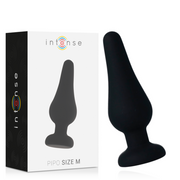 INTENSE - ANALPLUG PIPO M SCHWARZES SILIKON 11 CM INTENSE ANAL TOYS