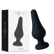 INTENSE - ANALPLUG PIPO L SCHWARZES SILIKON 13 CM - ENGEFREUNDE.COM