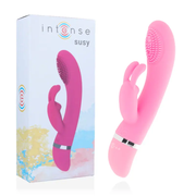 INTENSE - SUSY OSZILLIERENDER VIBRATOR AUS SILIKON KANINCHEN ROSA - ENGEFREUNDE.COM