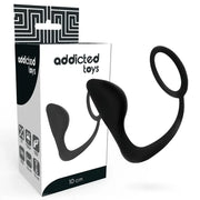 ADDICTED TOYS - ANALPLUG MIT SCHWARZEM PENISRING - ENGEFREUNDE.COM
