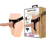 PRETTY LOVE - HARNESS-HOSE UNIVERSAL-HARNESS MIT DILDO JERRY 21.8 CM NATUR - ENGEFREUNDE.COM