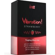 INTT - KRAFTVOLLES INTIMSTIMULIERENDES FLÜSSIGES VIBRATIONSGEL ERDBEERE 15 ML INTT UNISEX AROUSAL GEL