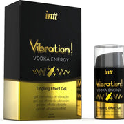 INTT - KRAFTVOLLES INTIMSTIMULIERENDES FLÜSSIGES VIBRATIONSGEL VODKA 15ML INTT UNISEX AROUSAL GEL