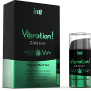 INTT - KRAFTVOLLES INTIMSTIMULIERENDES FLÜSSIGES VIBRATIONSGEL CANNABIS 15ML INTT UNISEX AROUSAL GEL