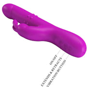 PRETTY LOVE - REESE VIBRATOR MIT LILA ROTATION - ENGEFREUNDE.COM