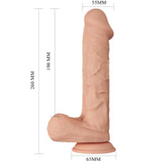 BAILE - SCHÖNE BEGEGNUNG BERGRRISI FLEXIBLER REALISTISCHER DILDO 26 CM NATÜRLICH - ENGEFREUNDE.COM