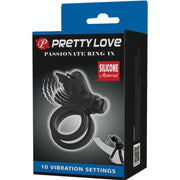 PRETTY LOVE - DOPPELVIBRIERRING MIT SCHWARZEM STIMULATOR - ENGEFREUNDE.COM