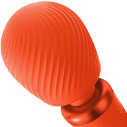 FUN FACTORY - VIM SILIKON WIEDERAUFLADBARER, VIBRIERENDER, GEWICHTETER RUMBLE WAND SUNRISE ORANGE FUN FACTORY