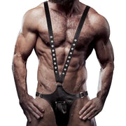FETISH SUBMISSIVE ATTITUDE - V-FÖRMIGER HARNESS AUS ÖKOLEDER FÜR HERREN FETISH SUBMISSIVE ATTITUDE