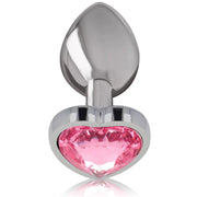 INTENSE - ALUMINIUM-METALL-ANAL-STECKER ROSA HERZ GRÖSSE L - ENGEFREUNDE.COM