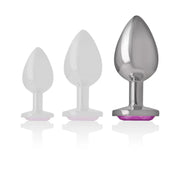 INTENSE - ALUMINIUM-METALL-ANAL-STECKER ROSA HERZ GRÖSSE L - ENGEFREUNDE.COM