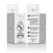 INTENSE - WHITE HEART ALUMINIUM METALL ANAL PLUG GRÖSSE S - ENGEFREUNDE.COM