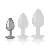 INTENSE - WHITE HEART ALUMINIUM METALL ANAL PLUG GRÖSSE S - ENGEFREUNDE.COM