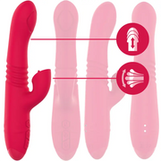 INTENSE - DUA MULTIFUNKTIONS-WIEDERAUFLADBARER AUF- UND AB-VIBRATOR MIT ROTER ZUNGE INTENSE FUN