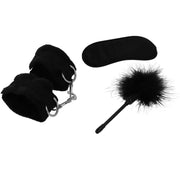 INTENSE - FETISH EROTIKSPIELSET 2 MIT HANDSCHELLEN, BLINDMASKE UND KITZEL - ENGEFREUNDE.COM