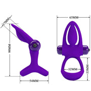 PRETTY LOVE - VIBRATORRING 10 VIBRATIONEN LILA SILIKON PRETTY LOVE MALE