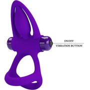 PRETTY LOVE - VIBRATORRING 10 VIBRATIONEN LILA SILIKON PRETTY LOVE MALE
