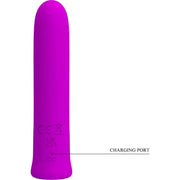PRETTY LOVE - CURTIS MINI SUPER POWER VIBRATOR 12 LILA SILIKONVIBRATIONEN - ENGEFREUNDE.COM