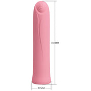 PRETTY LOVE - CURTIS MINI SUPER POWER VIBRATOR 12 ROSA SILIKONVIBRATIONEN - ENGEFREUNDE.COM