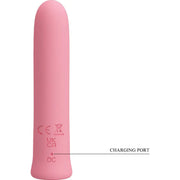 PRETTY LOVE - CURTIS MINI SUPER POWER VIBRATOR 12 ROSA SILIKONVIBRATIONEN - ENGEFREUNDE.COM