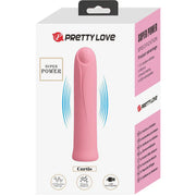 PRETTY LOVE - CURTIS MINI SUPER POWER VIBRATOR 12 ROSA SILIKONVIBRATIONEN - ENGEFREUNDE.COM