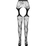 PASSION - ECO COLLECTION BODYSTOCKING ECO S001 SCHWARZ PASSION WOMAN GARTER & STOCK