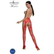 PASSION - ECO COLLECTION BODYSTOCKING ECO S001 SCHWARZ PASSION WOMAN GARTER & STOCK
