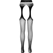 PASSION - ECO COLLECTION BODYSTOCKING ECO S002 SCHWARZ PASSION WOMAN GARTER & STOCK