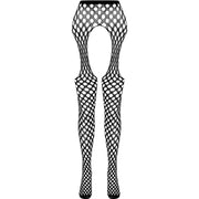 PASSION - ECO COLLECTION BODYSTOCKING ECO S003 SCHWARZ PASSION WOMAN GARTER & STOCK
