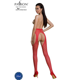 PASSION - ECO COLLECTION BODYSTOCKING ECO S003 SCHWARZ PASSION WOMAN GARTER & STOCK