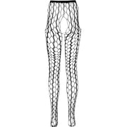 PASSION - ECO COLLECTION BODYSTOCKING ECO S007 SCHWARZ PASSION WOMAN GARTER & STOCK