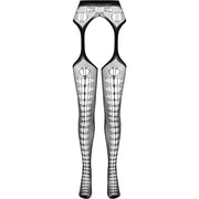 PASSION - ECO COLLECTION BODYSTOCKING ECO S008 SCHWARZ PASSION WOMAN GARTER & STOCK