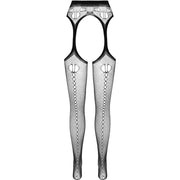 PASSION - ECO COLLECTION BODYSTOCKING ECO S008 SCHWARZ PASSION WOMAN GARTER & STOCK