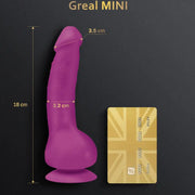G-VIBE - GREAL MINI FUCHSIA SILIKON VIBRATOR DILDO G-VIBE