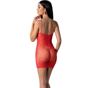 PASSION - BS096 WEISSER BODYSTOCKING, EINE GRÖSSE PASSION WOMAN BODYSTOCKINGS