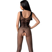 PASSION - BS098 WEISSER BODYSTOCKING, EINE GRÖSSE PASSION WOMAN BODYSTOCKINGS