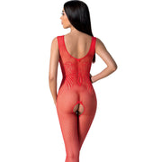PASSION - BS098 WEISSER BODYSTOCKING, EINE GRÖSSE PASSION WOMAN BODYSTOCKINGS