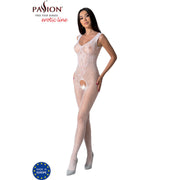 PASSION - BS098 WEISSER BODYSTOCKING, EINE GRÖSSE PASSION WOMAN BODYSTOCKINGS