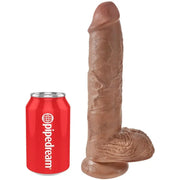 KING COCK - REALISTISCHER PENIS MIT KUGELN 19.8 CM KARAMELL - ENGEFREUNDE.COM